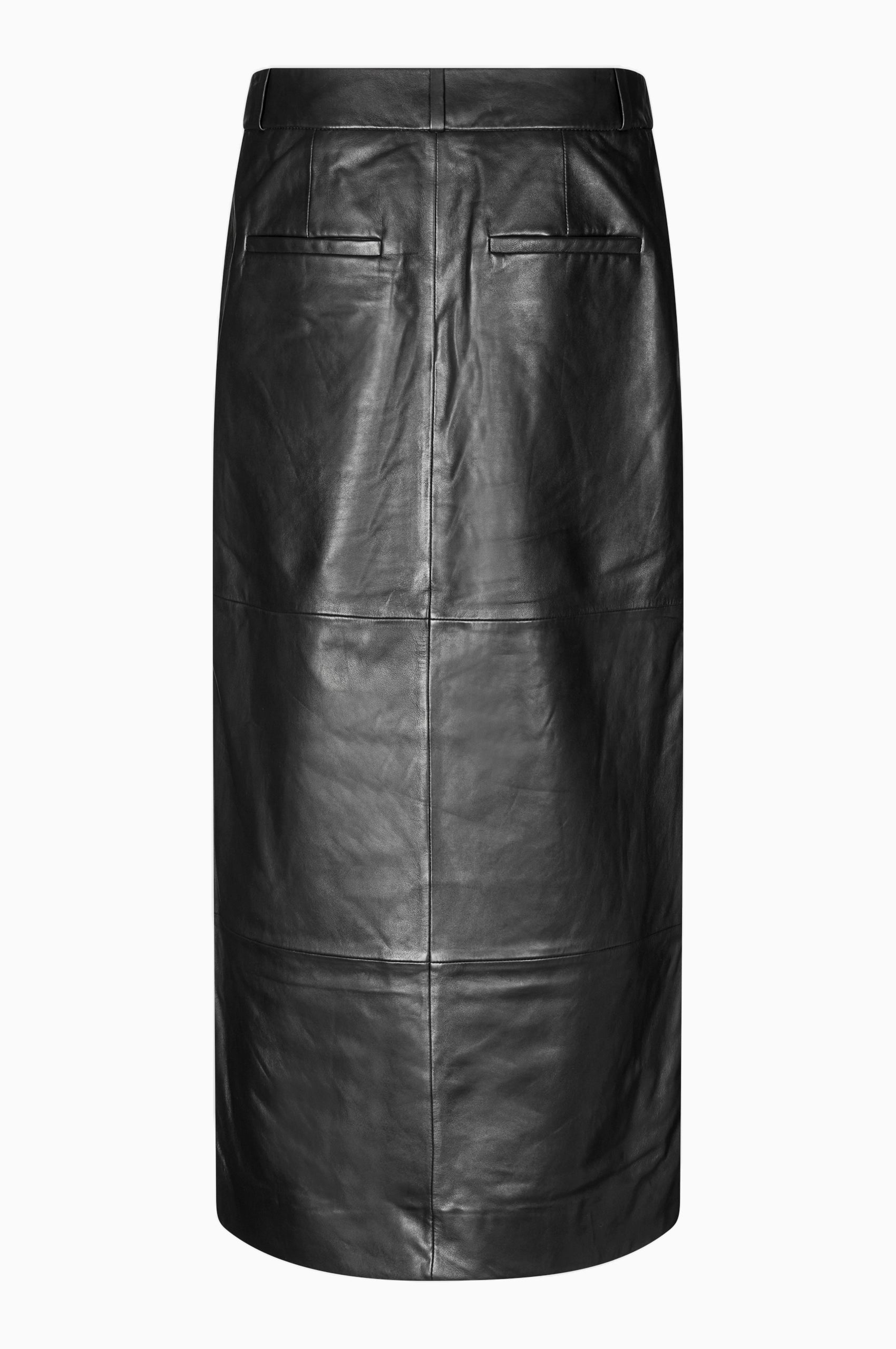  Letho Leather Maxi Skirt - Black - RUM Amsterdam