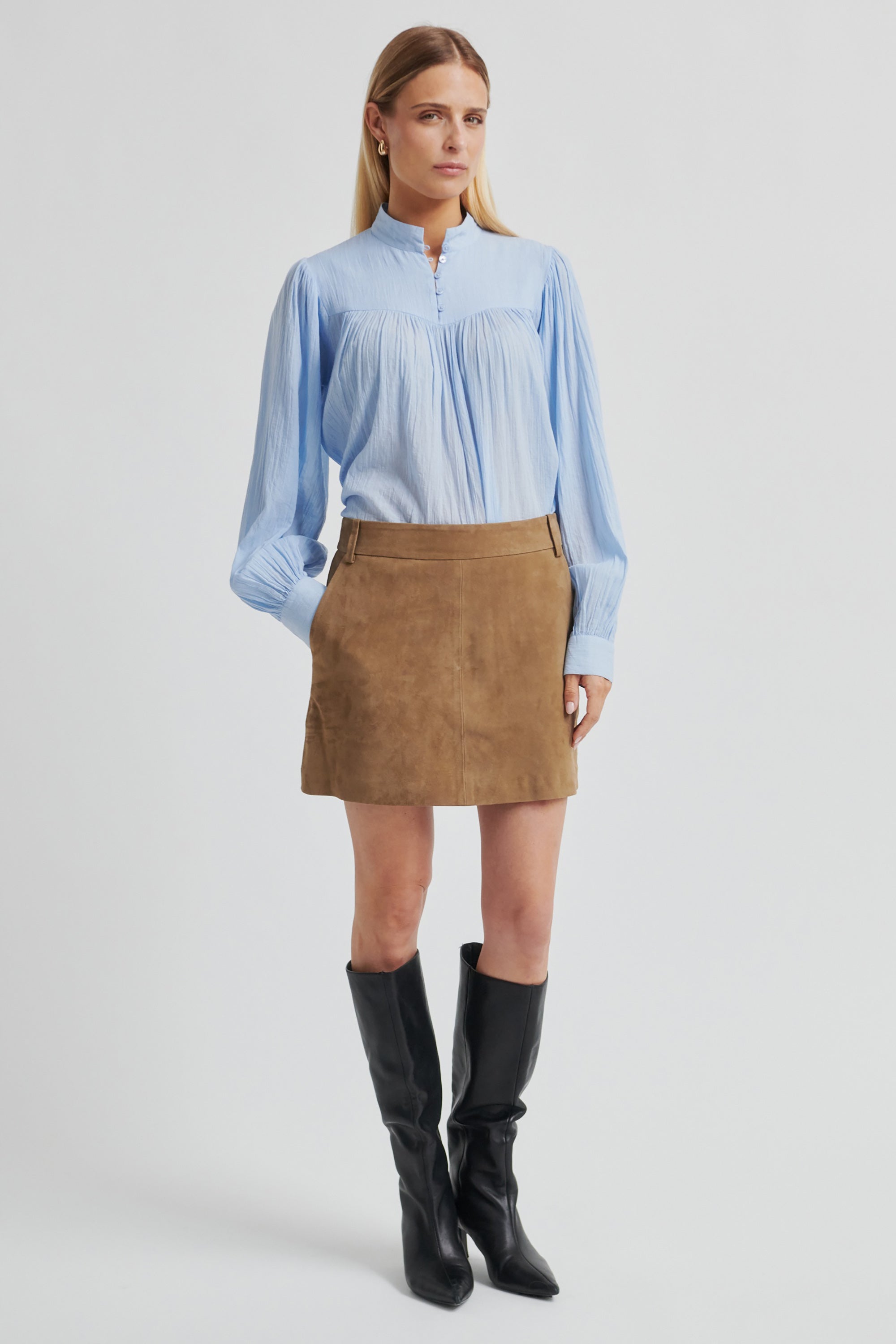 Ottilia Blouse - Halogen Blue