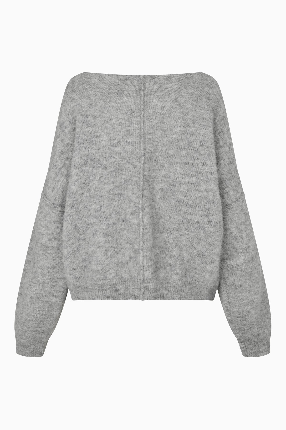Pollenza Knit Pullover - Light Grey Melange