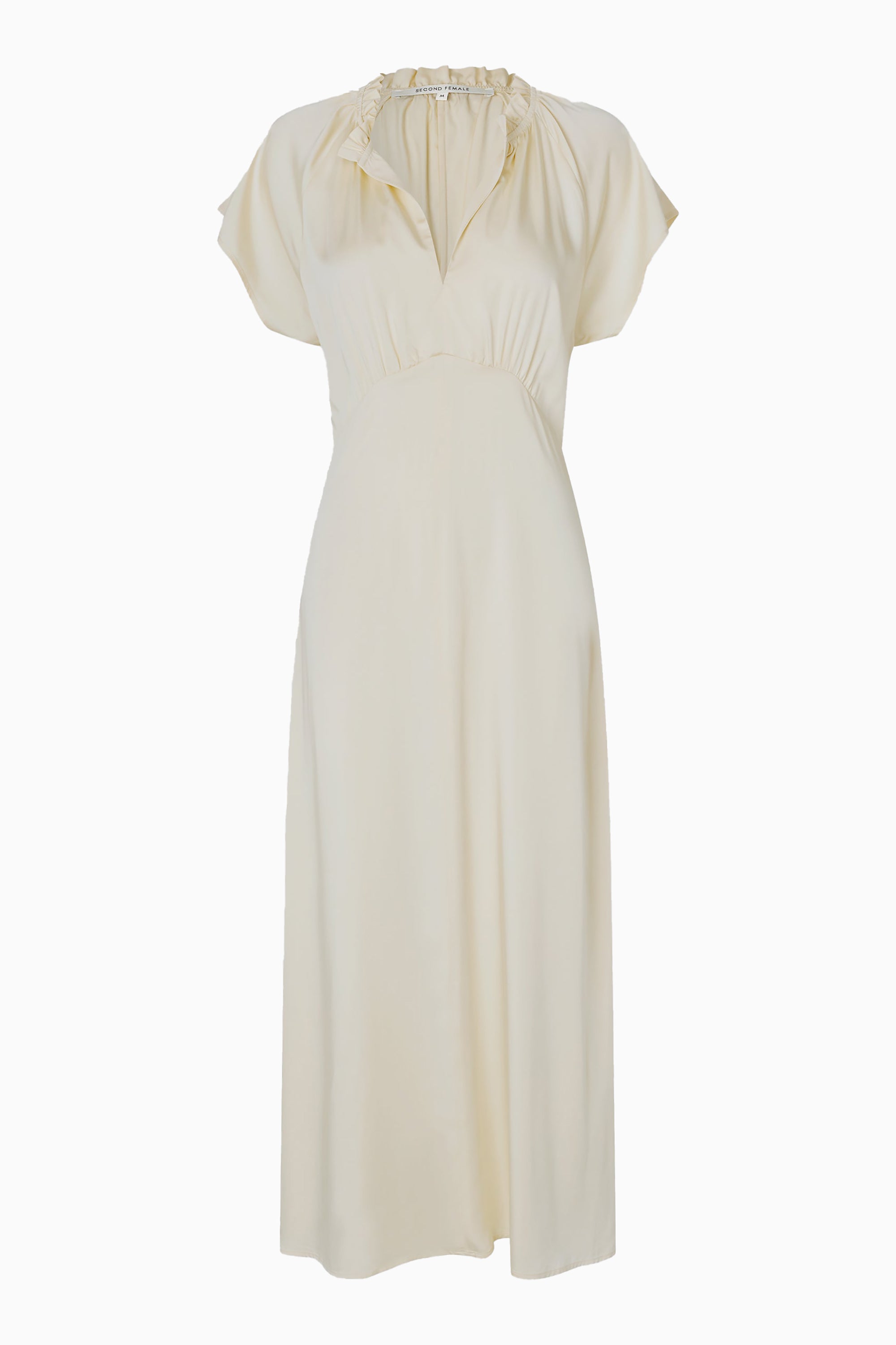 Shera Frill Dress - Alabaster Gleam