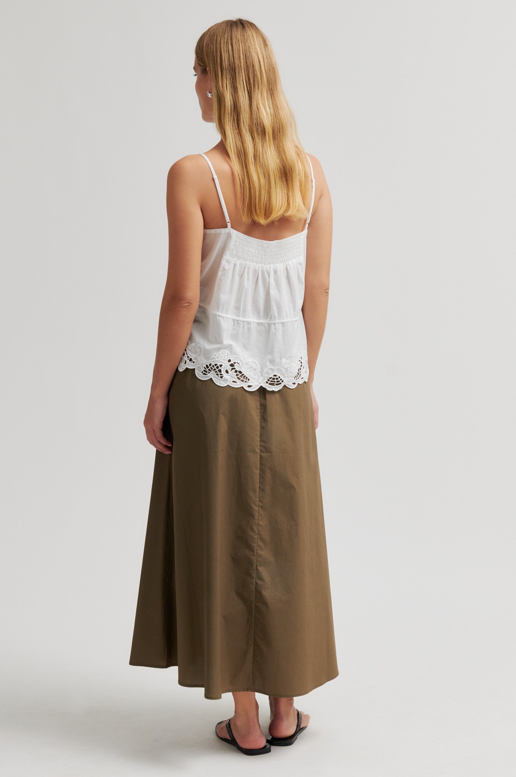 Shia Strap Top - White