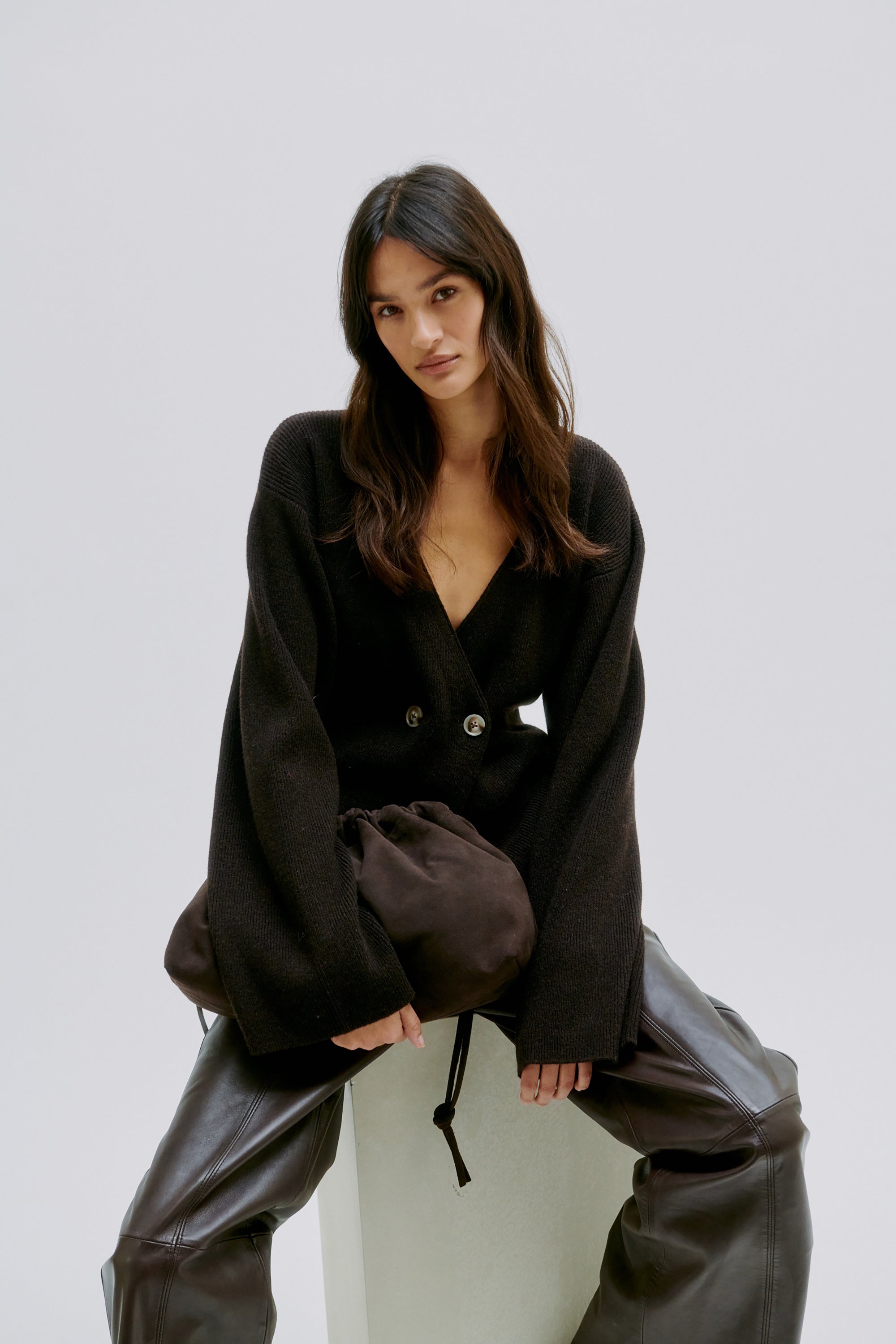 Suede Leather Bag - Delicioso