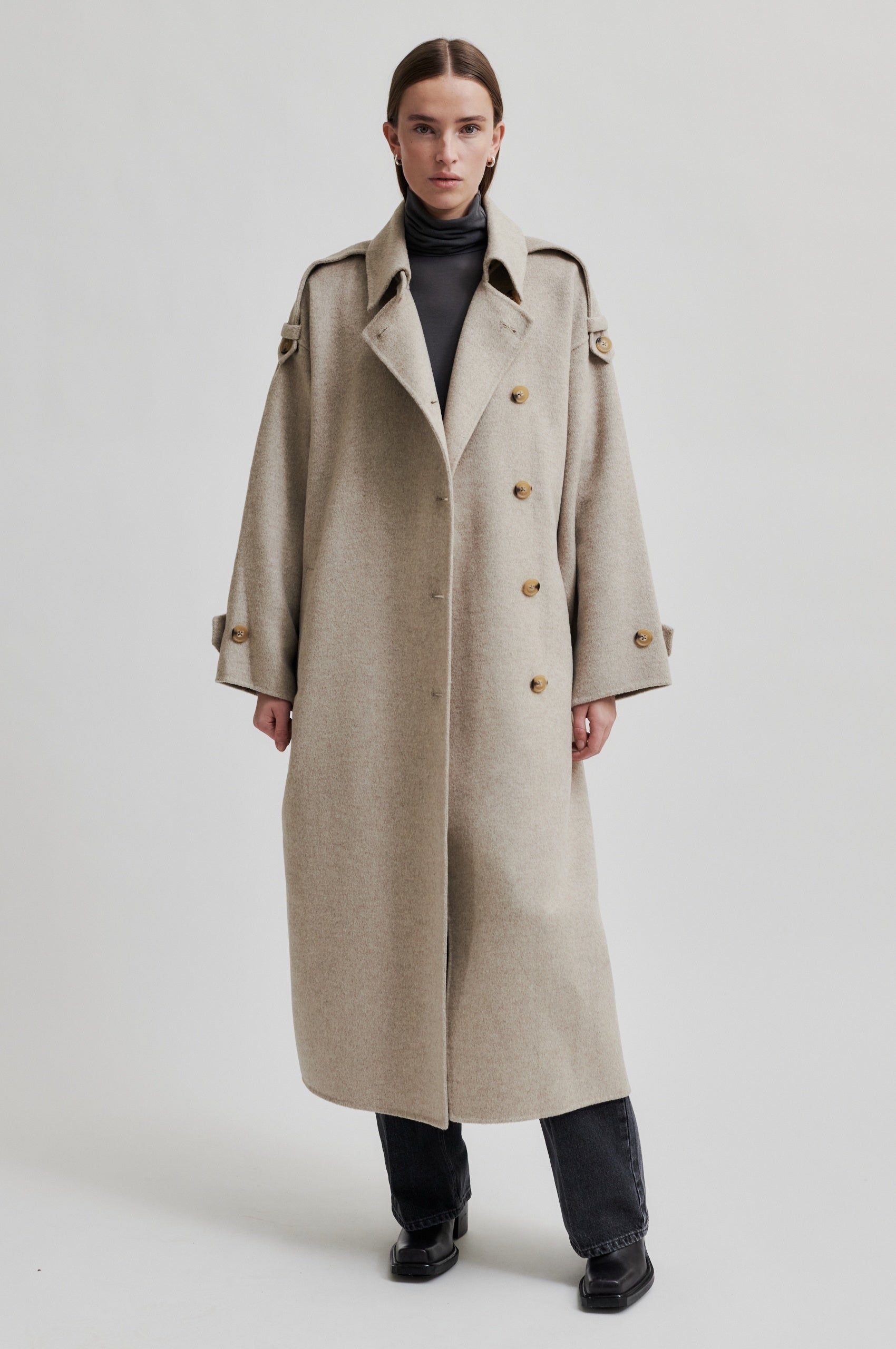 Second Female Walance New Coat - Beige Melange - RUM Amsterdam