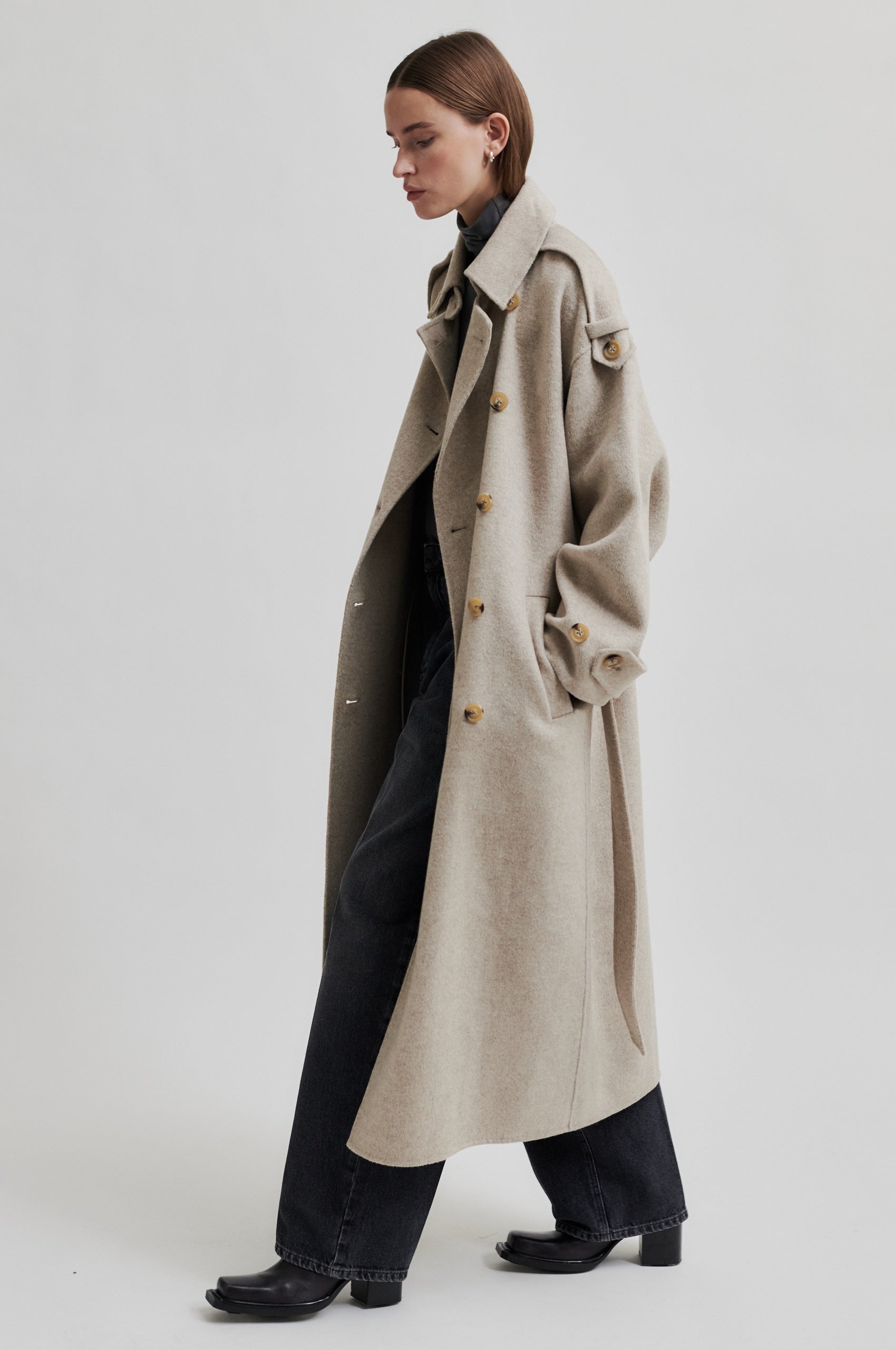 Second Female Walance New Coat - Beige Melange - RUM Amsterdam