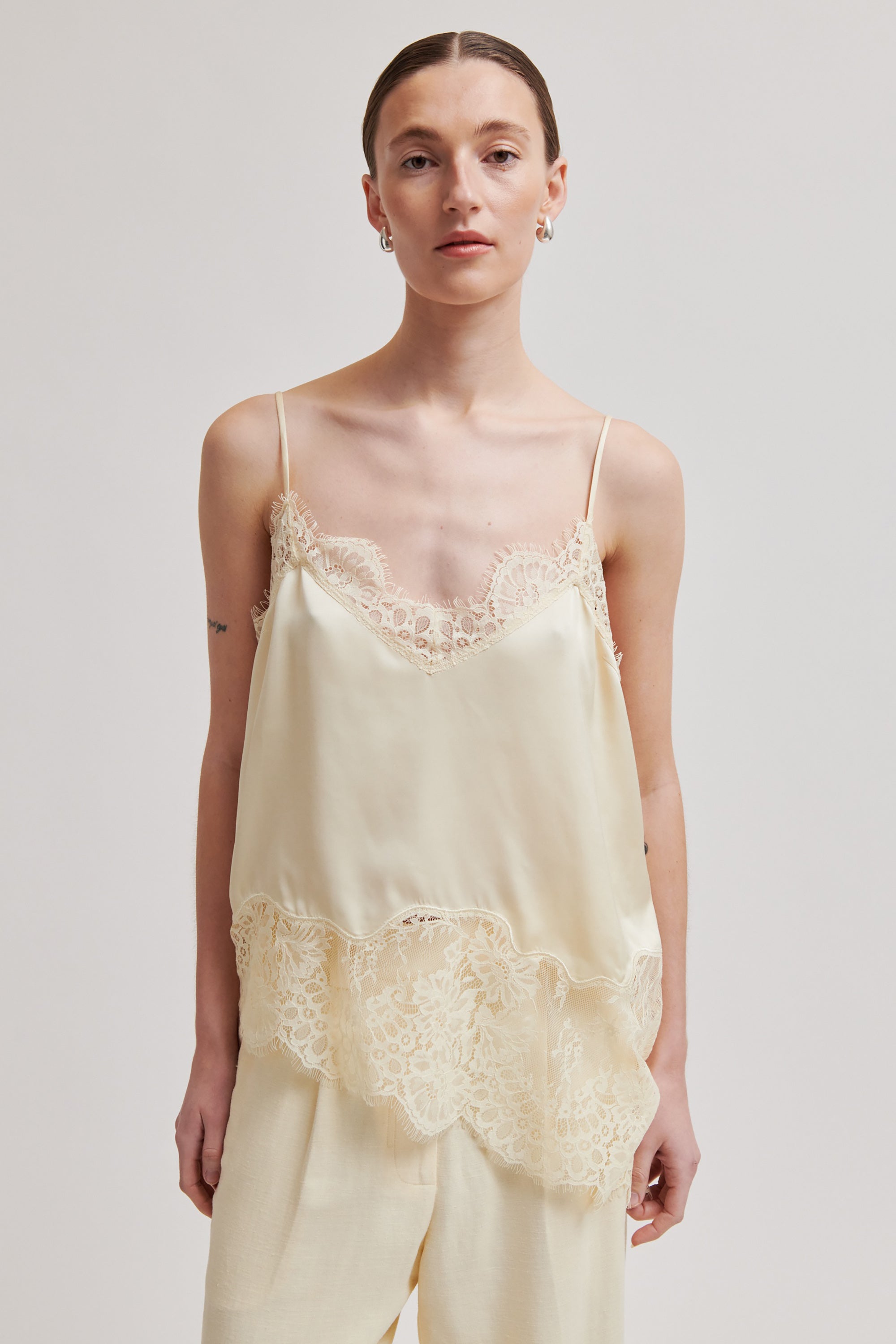 Wilina Strap Top - Alabaster Gleam