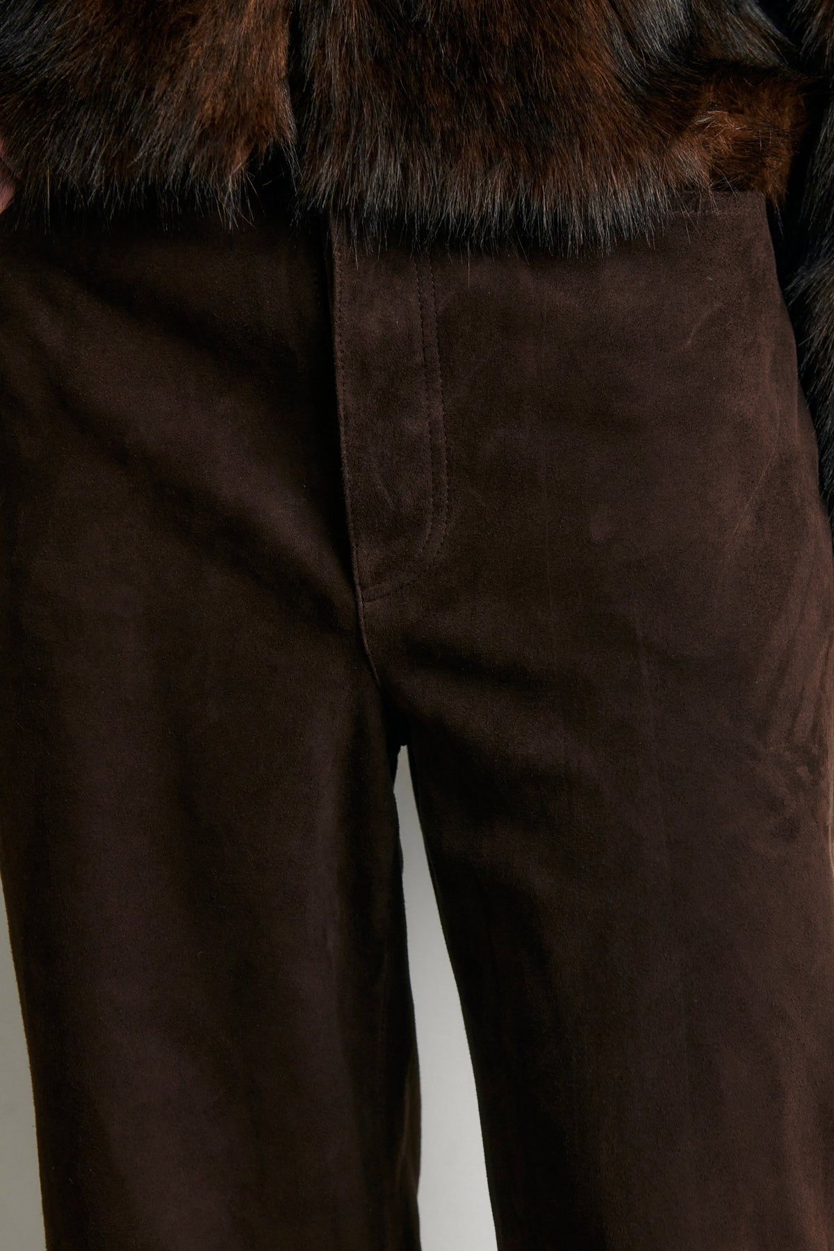 Zonie Suede Jeans - Demitasse