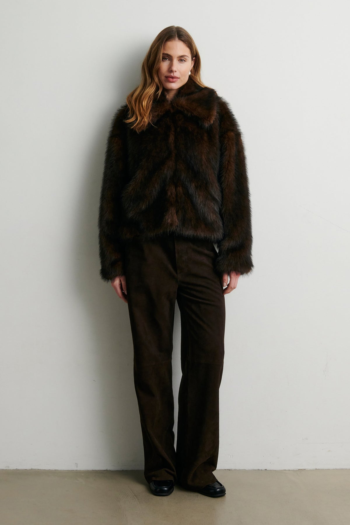 Zonie Suede Jeans - Demitasse