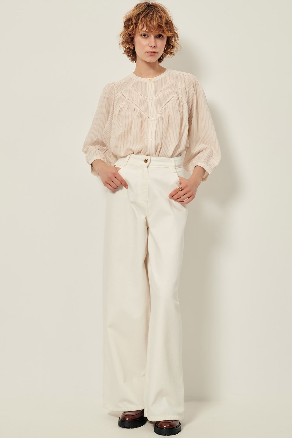 Savi Blouse - Sandblack
