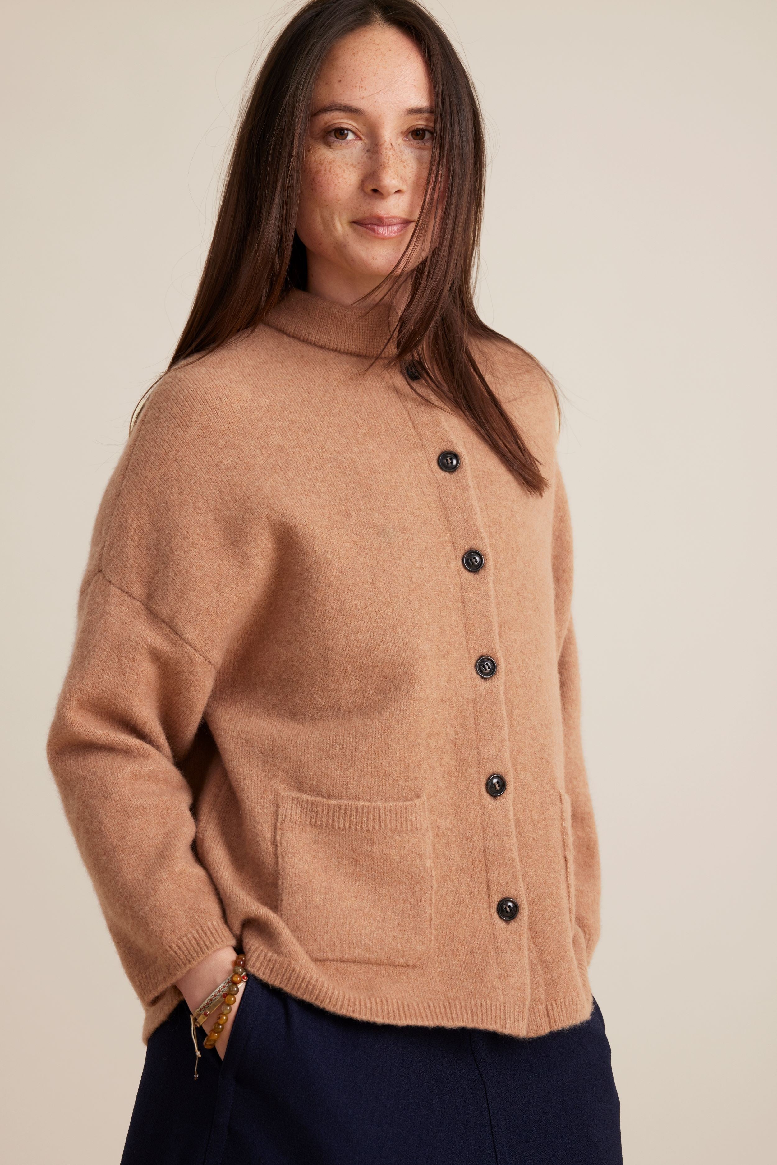 Sibin/Linnebjerg Nika Cardigan - Camel - RUM Amsterdam