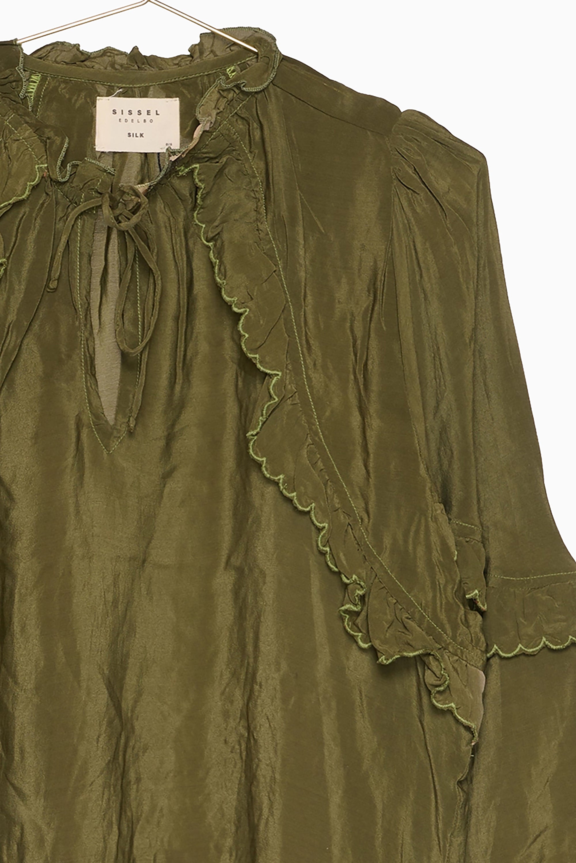 Balla Silk Top - Green No. 251