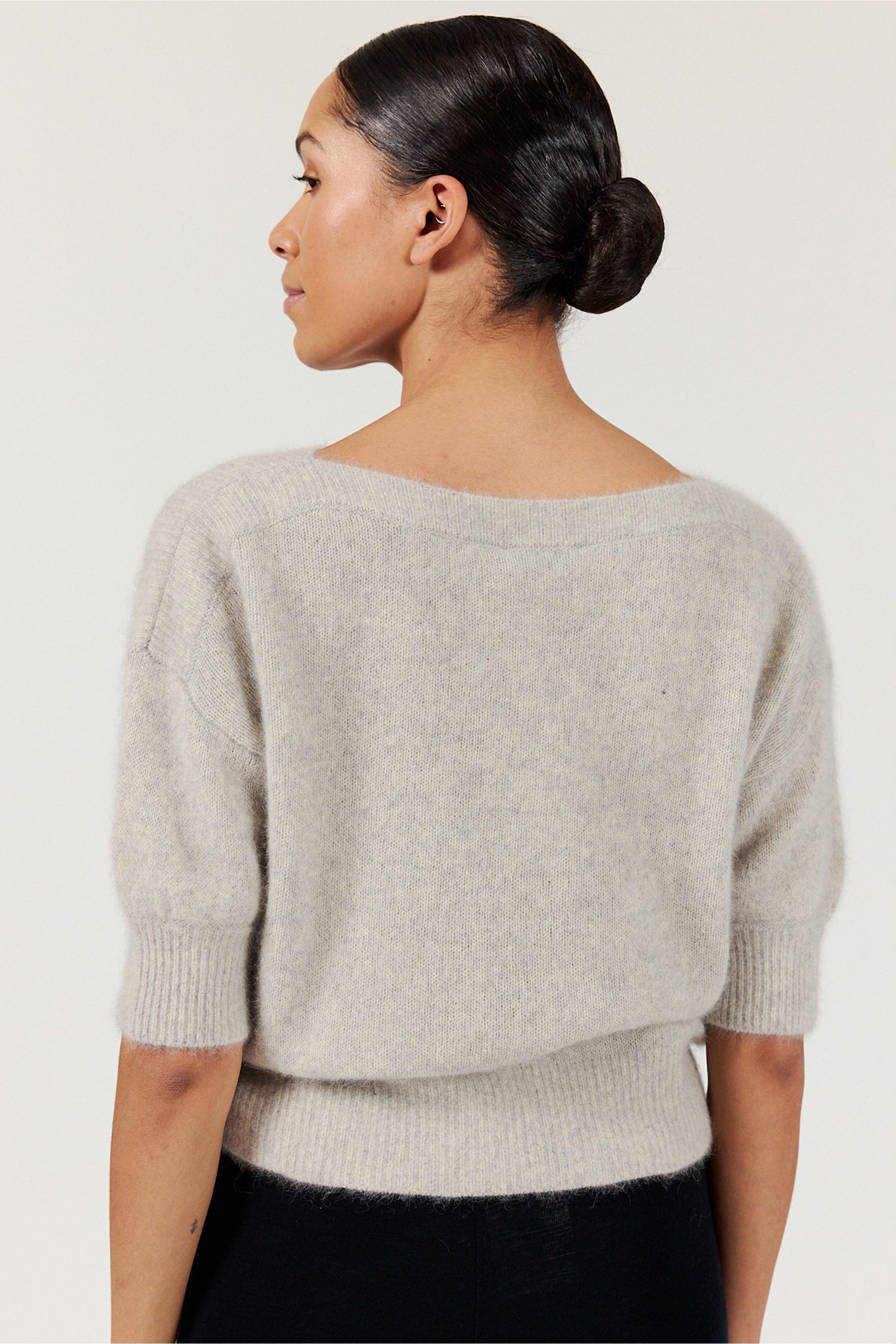 Moi Top - Grey Melange