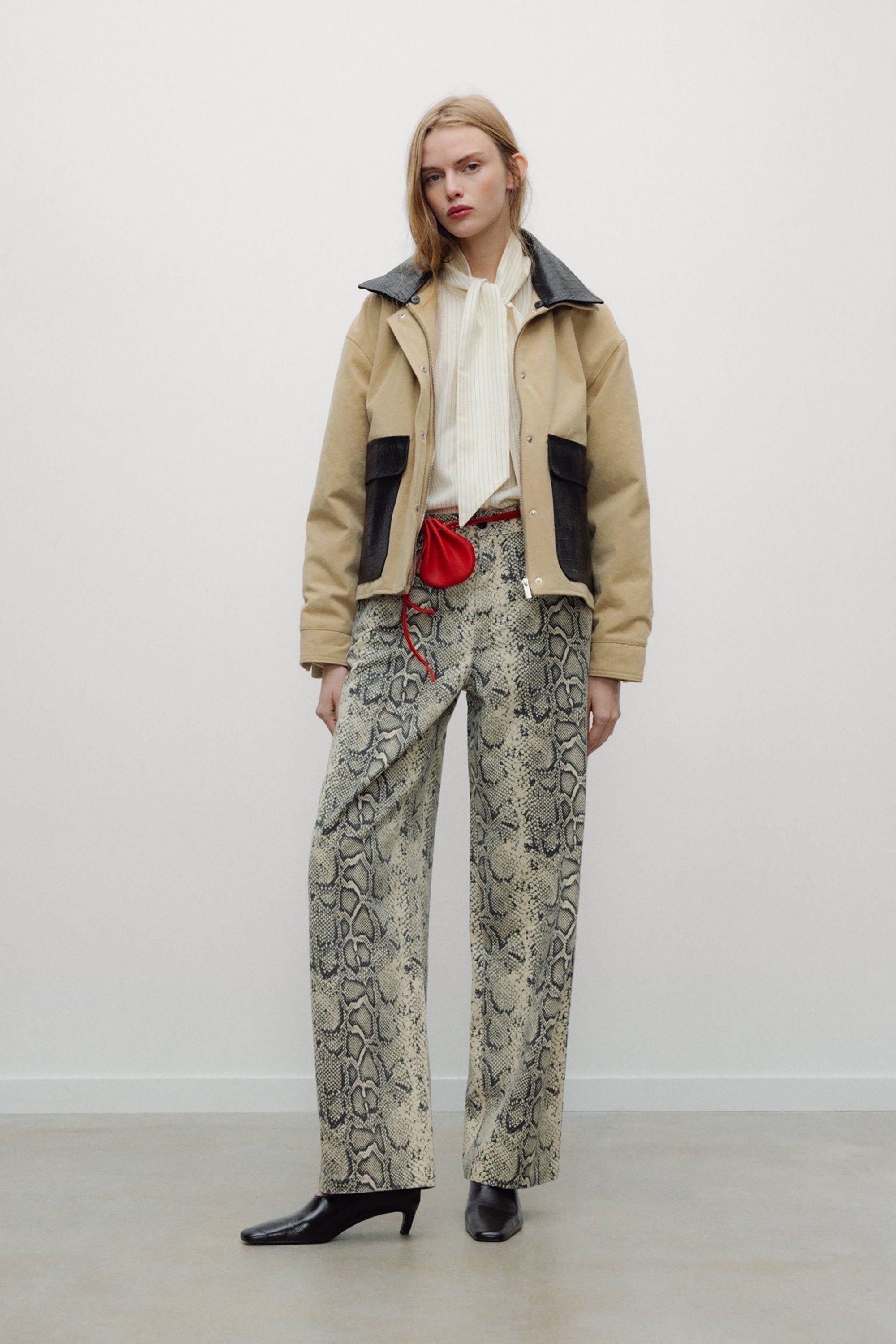 Barrel Jeans - Snake Print