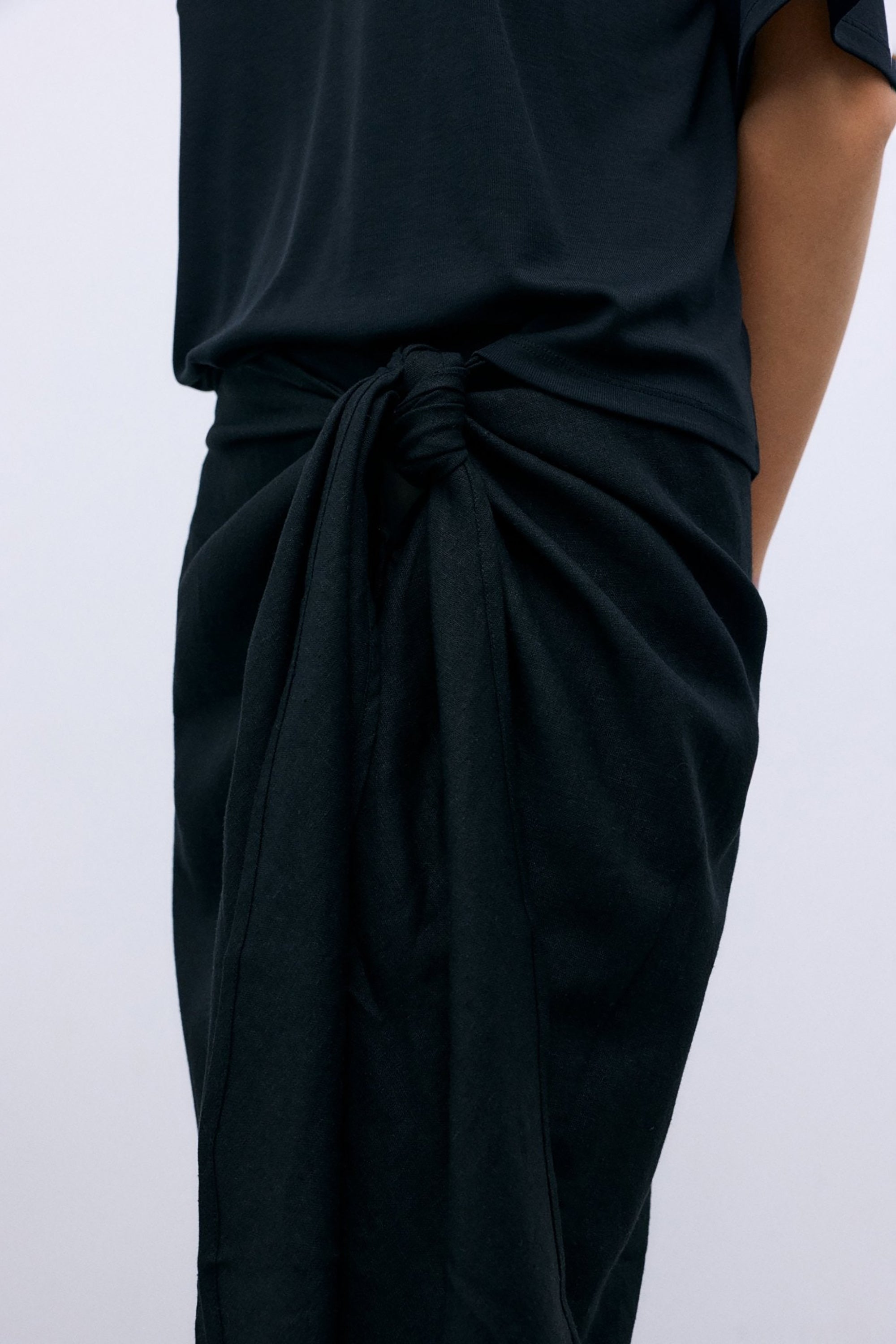 Melissa Wrap Skirt - Midnight Black
