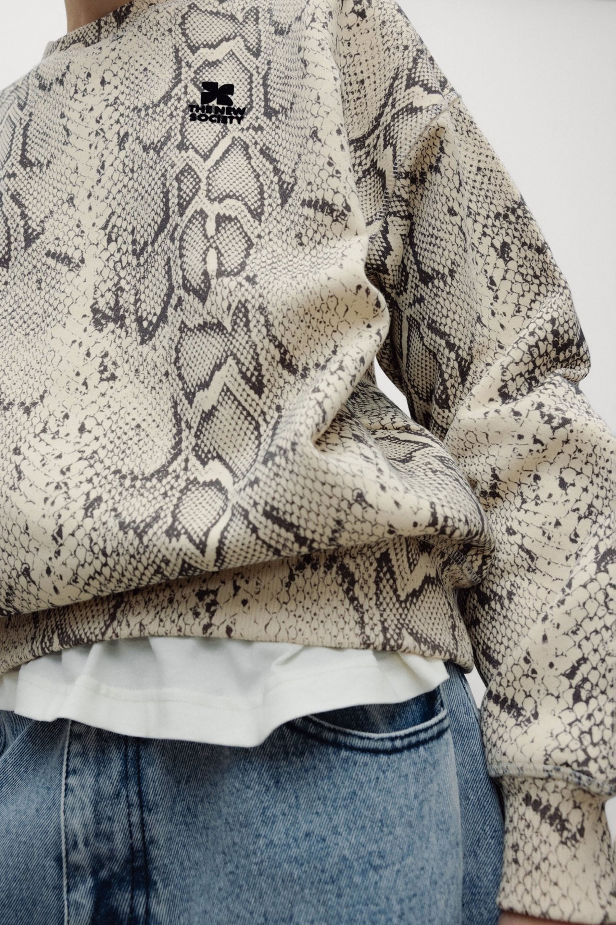 TNS Logo Sweatshirt - Snake Print