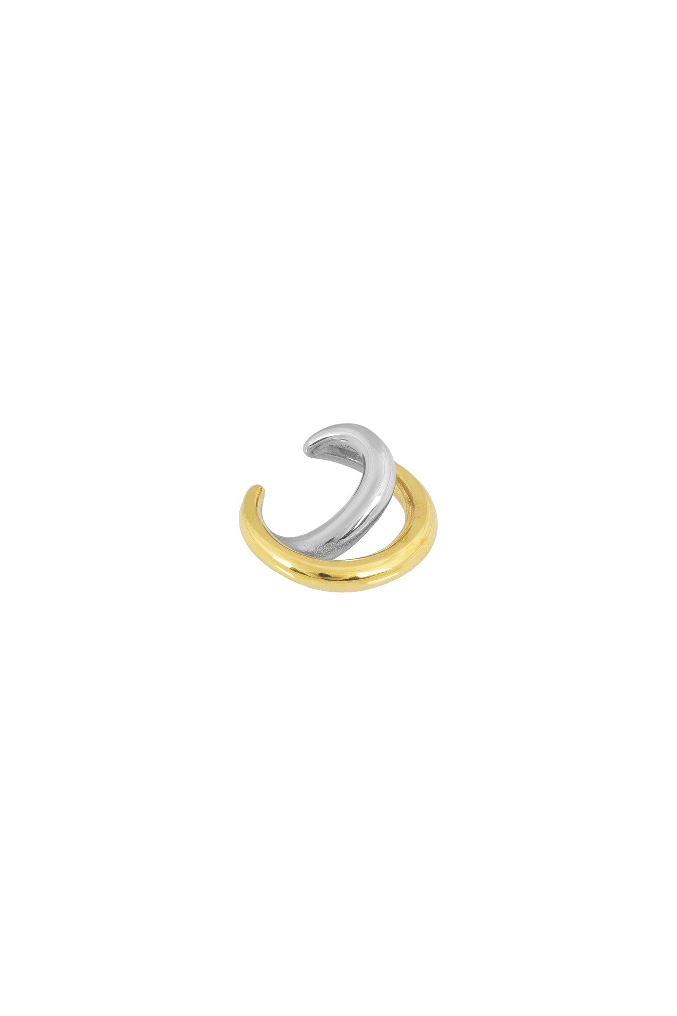 Twotone Ear Cuff - Gold / Silver