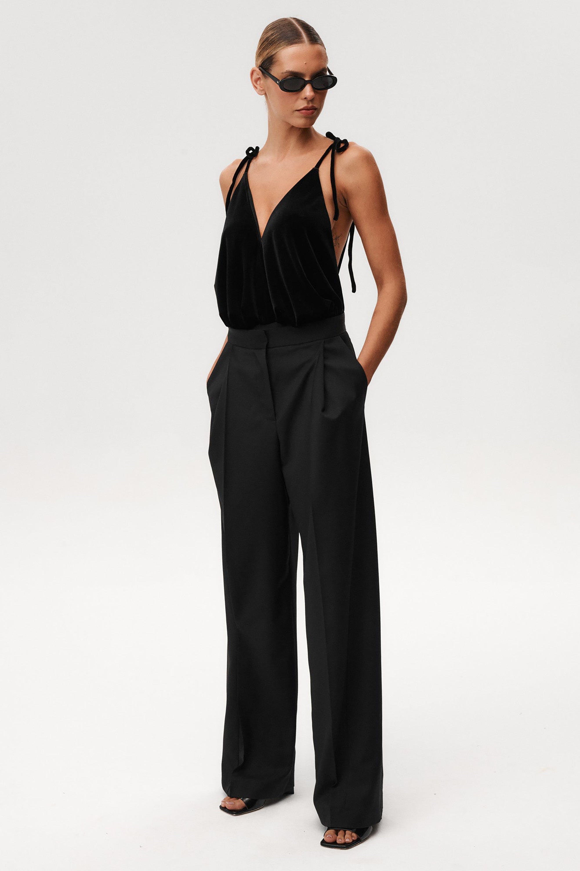 Once in a Blue Moon Bodysuit - Black