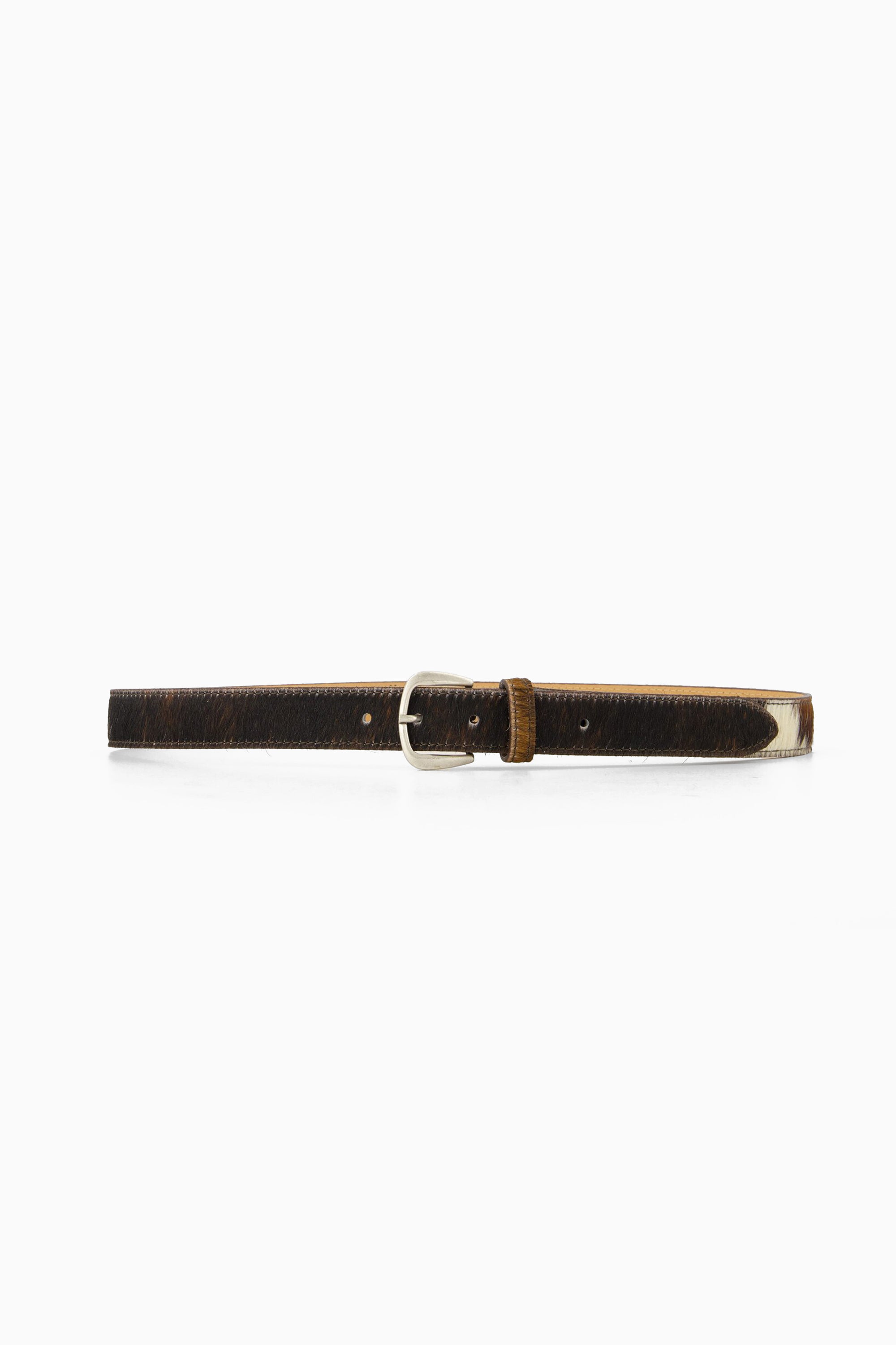 Zoe Belt - Cow w/ Silver Buckle