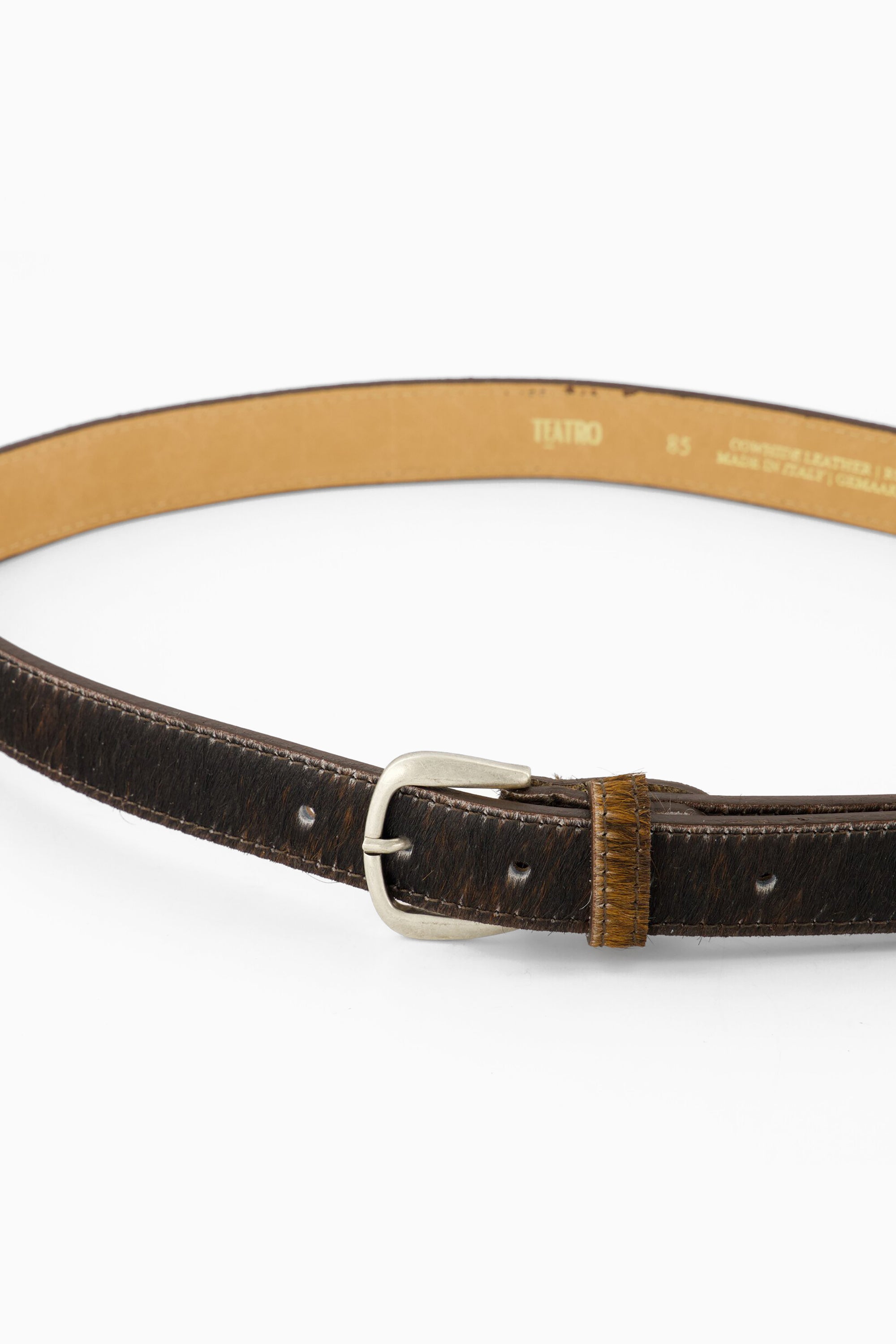 Zoe Belt - Cow w/ Silver Buckle